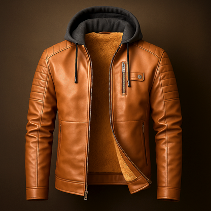 Colt Brookson Leather Hoodie