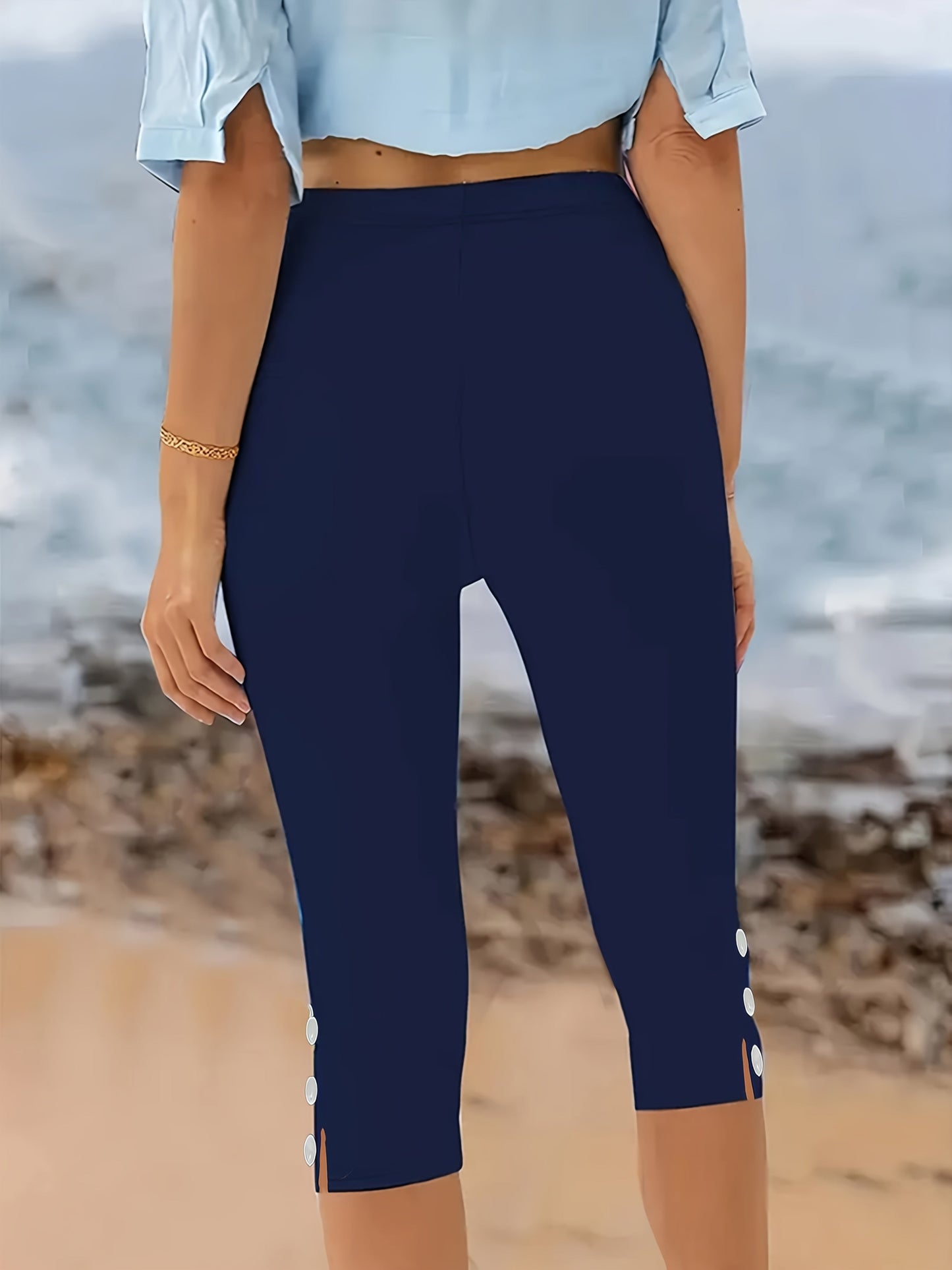 Clara Polished Stretch Capri