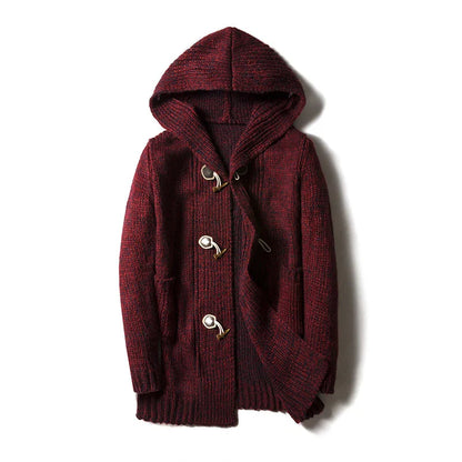 Hooded Wool Cardigan