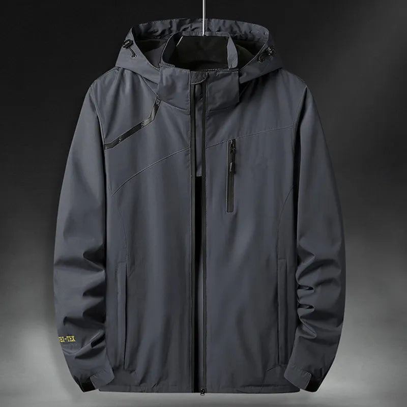 HOODED TECHNICAL JACKET