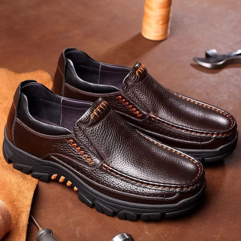 Gianni | Leather Slip-On Shoes